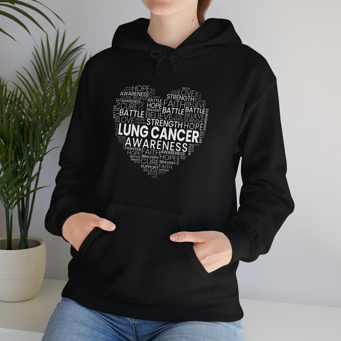 Lung Cancer Awareness Hooded Sweatshirt