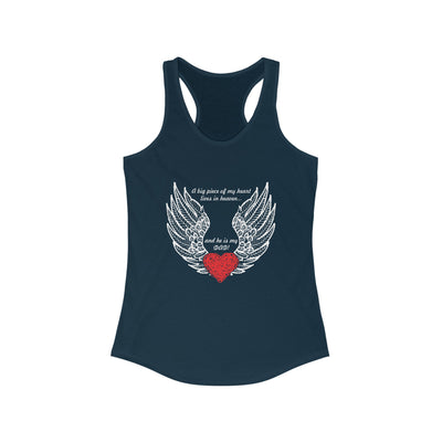 He is my dad Racerback Tank