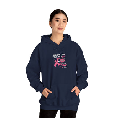 A Girl Who Kicked Breast Cancer Hooded Sweatshirt