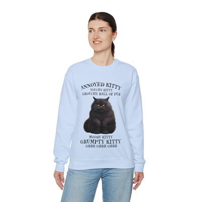 Annoyed Kitty Crewneck Sweatshirt