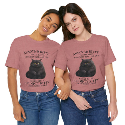 Annoyed Kitty Short Sleeve Tee