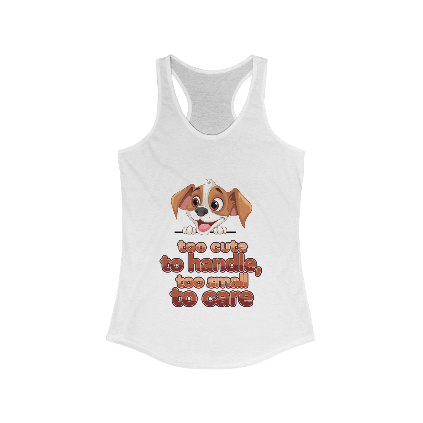 Too cute Racerback Tank