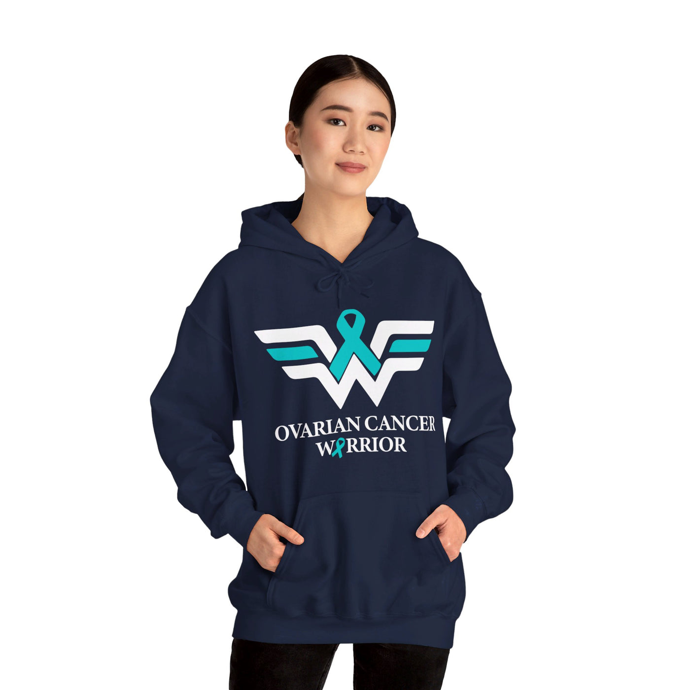 Ovarian Cancer Warrior Hooded Sweatshirt