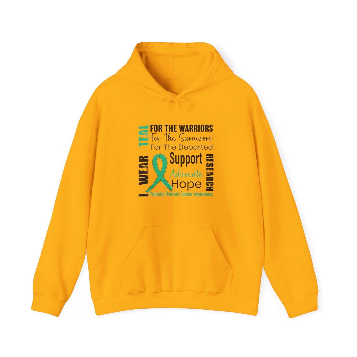 Ovarian Cancer Awarness Hooded Sweatshirt