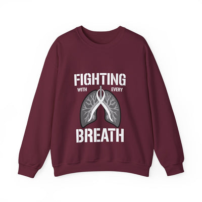 Fighting  With Every Breath Crewneck Sweatshirt
