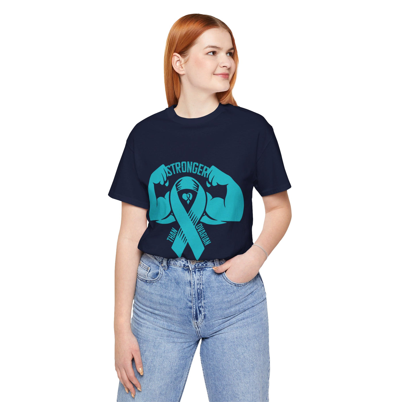 Stronger Than Ovarian Cancer Short Sleeve Tee