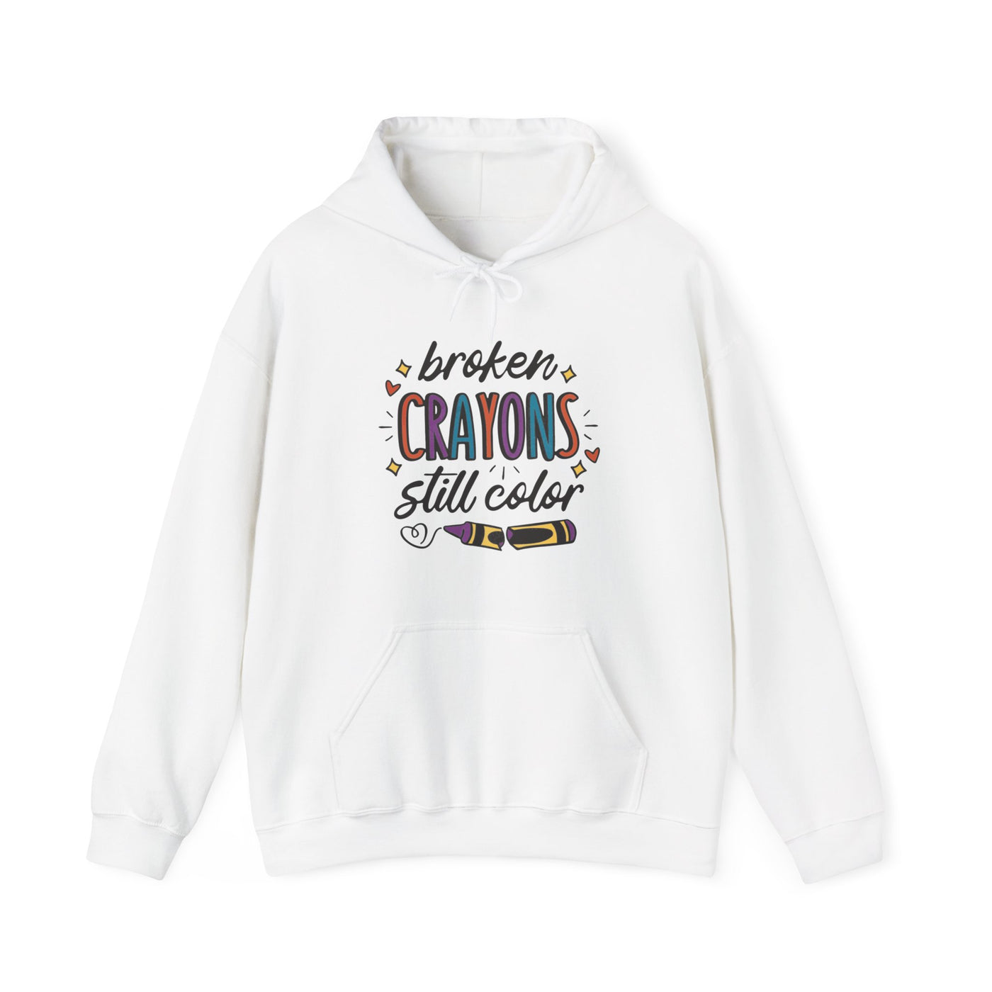 Broken Crayons Hooded Sweatshirt