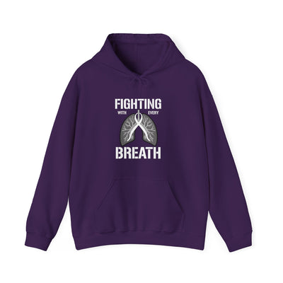 Fighting  With Every Breath Hooded Sweatshirt