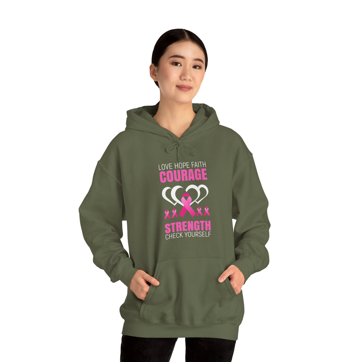 Love hope faith Hooded Sweatshirt