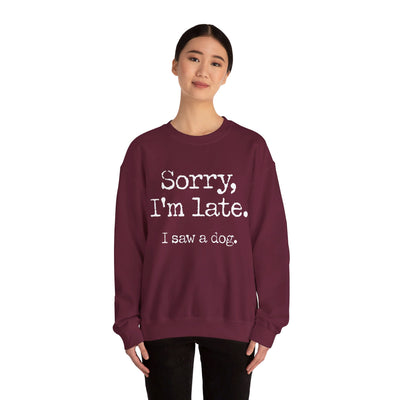 I saw a dog Crewneck Sweatshirt