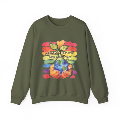 People living life in peace Crewneck Sweatshirt