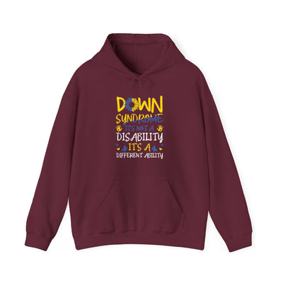 DOWN SUNDROME Hooded Sweatshirt