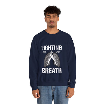 Fighting  With Every Breath Crewneck Sweatshirt