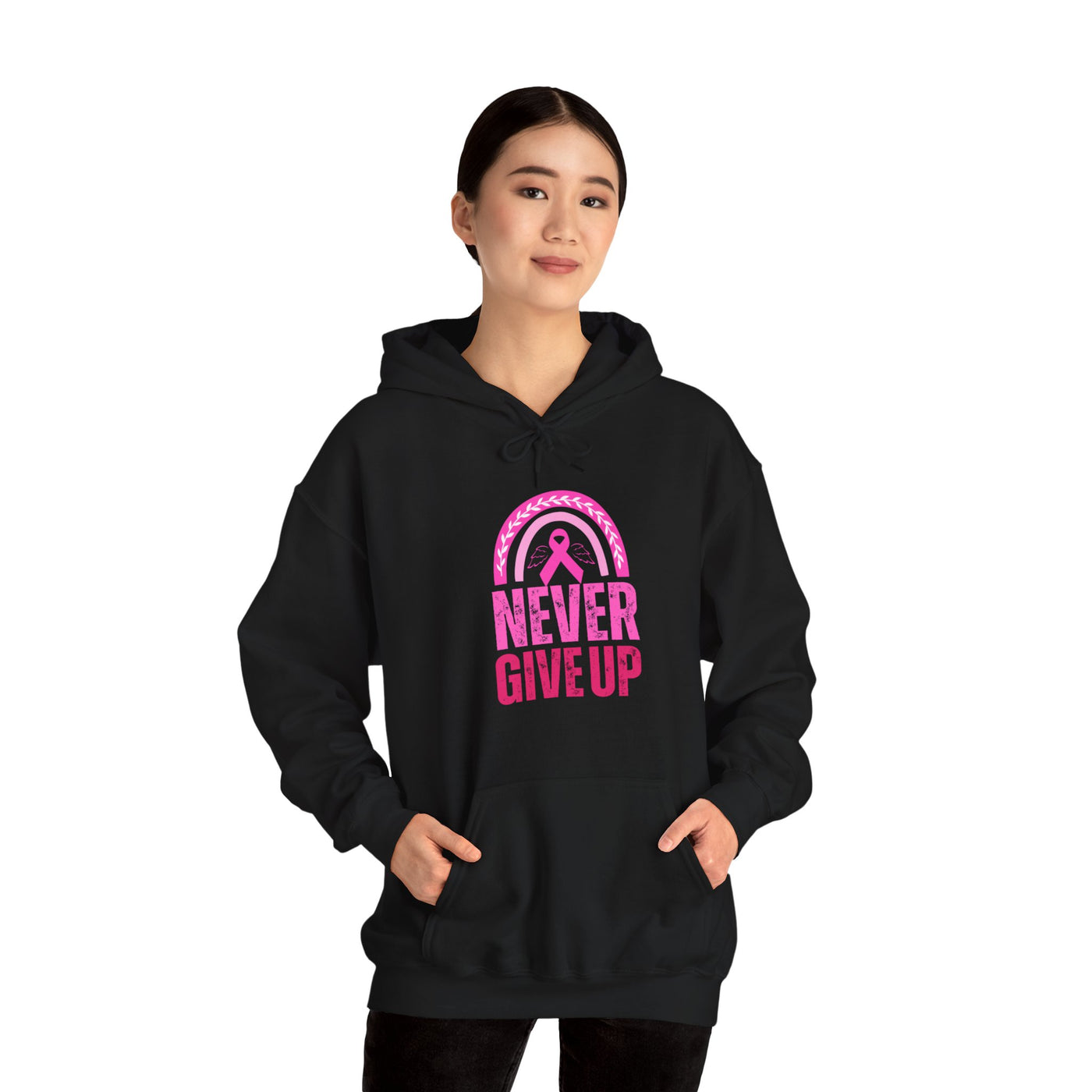 Never Give Up Hooded Sweatshirt