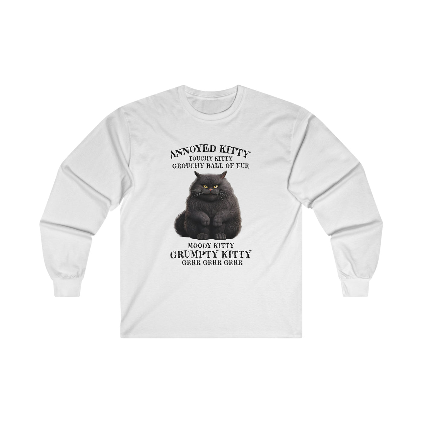 Annoyed Kitty Long Sleeve Tee