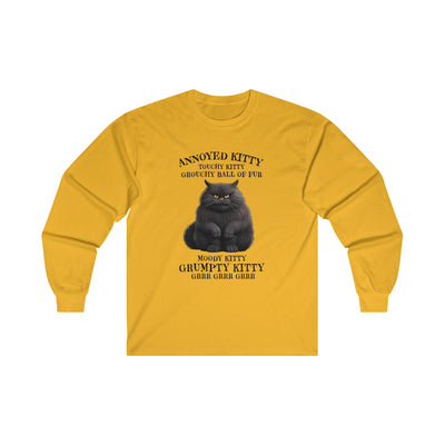 Annoyed Kitty Long Sleeve Tee