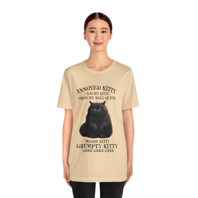 Annoyed Kitty Short Sleeve Tee