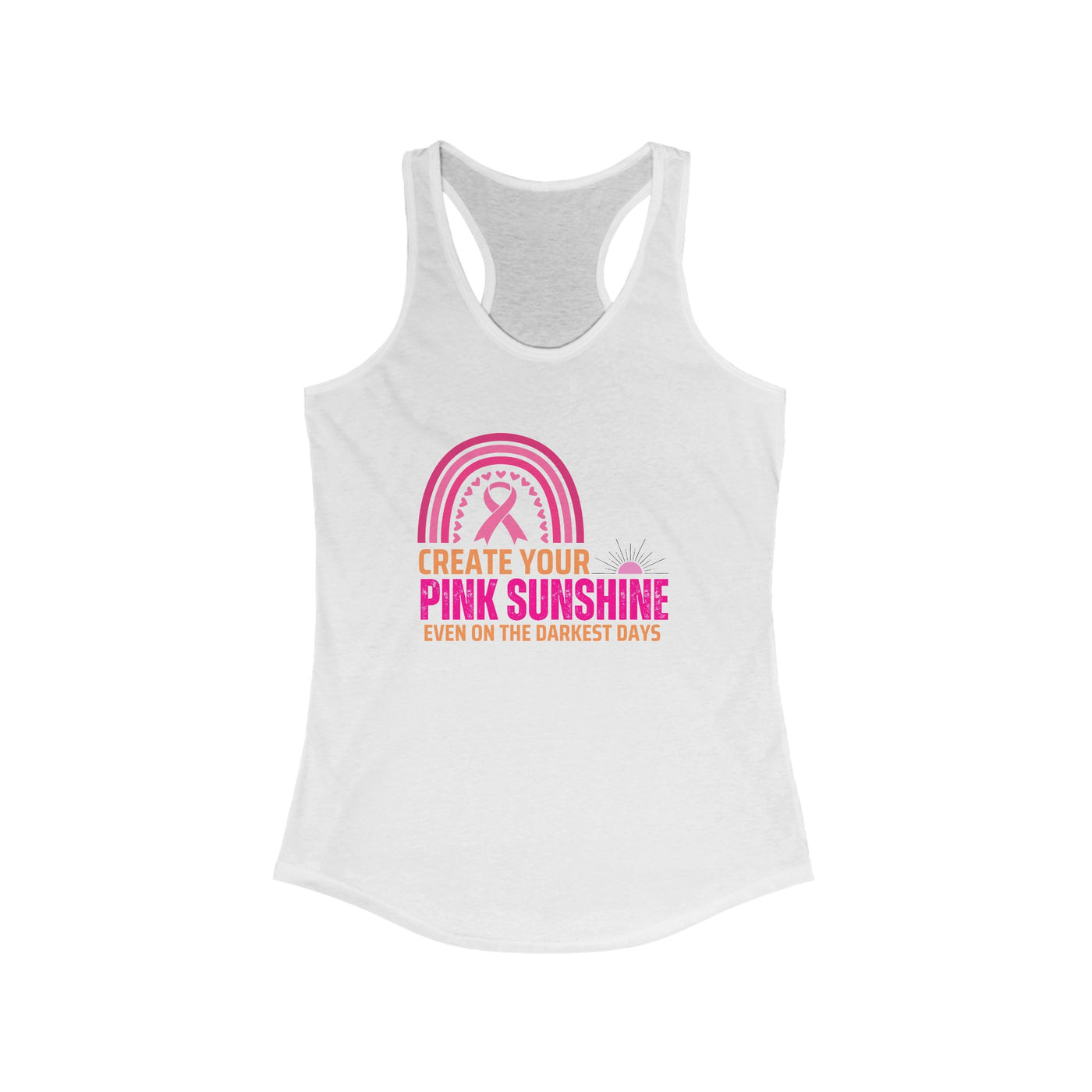 Pink Sunshine Racerback Tank