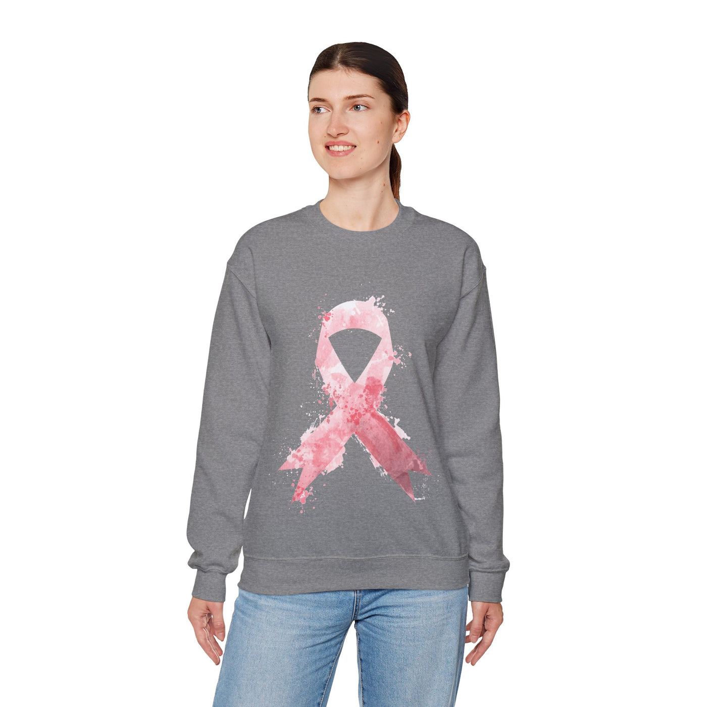 Hope Ribbon Crewneck Sweatshirt