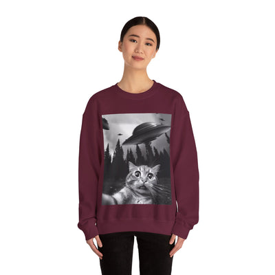 Cat Selfie Crewneck Sweatshirt