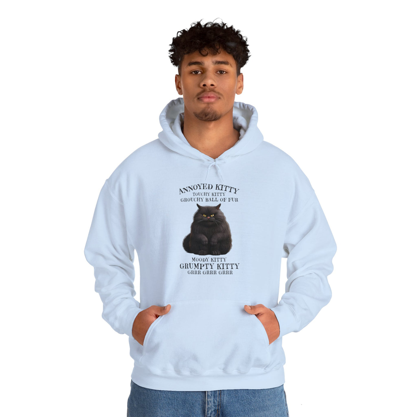 Annoyed Kitty Hooded Sweatshirt