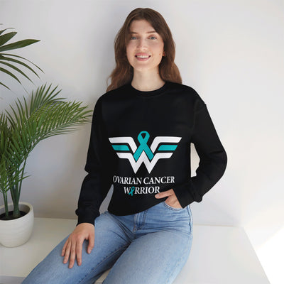 Ovarian Cancer Warrior Crewneck Sweatshirt