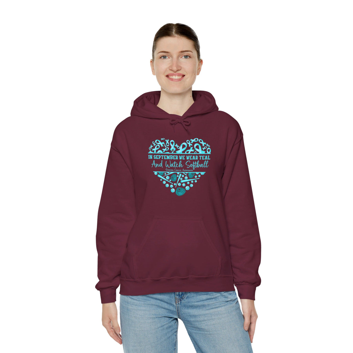 We Wear Teal Hooded Sweatshirt