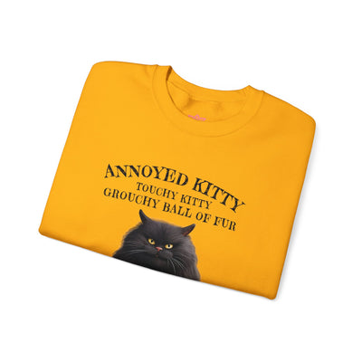 Annoyed Kitty Crewneck Sweatshirt