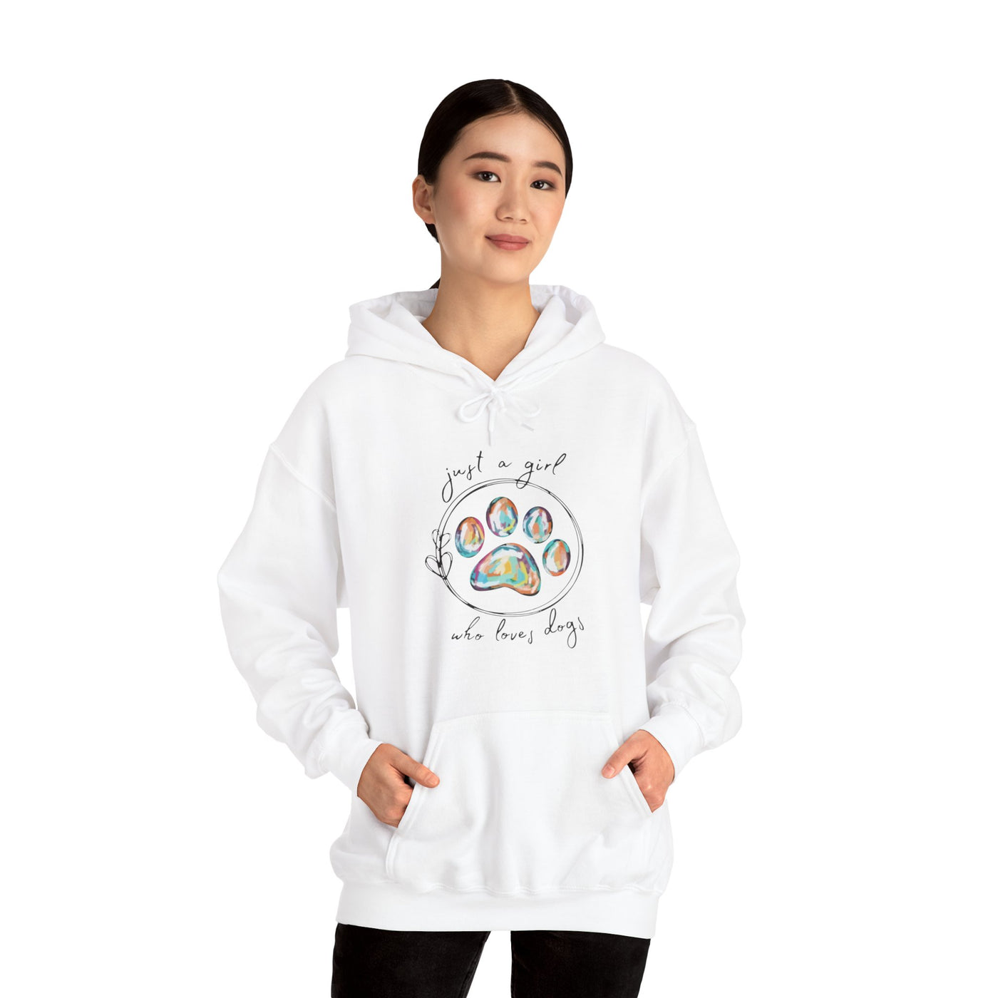 Just A Girl How Loves Dogs Hooded Sweatshirt