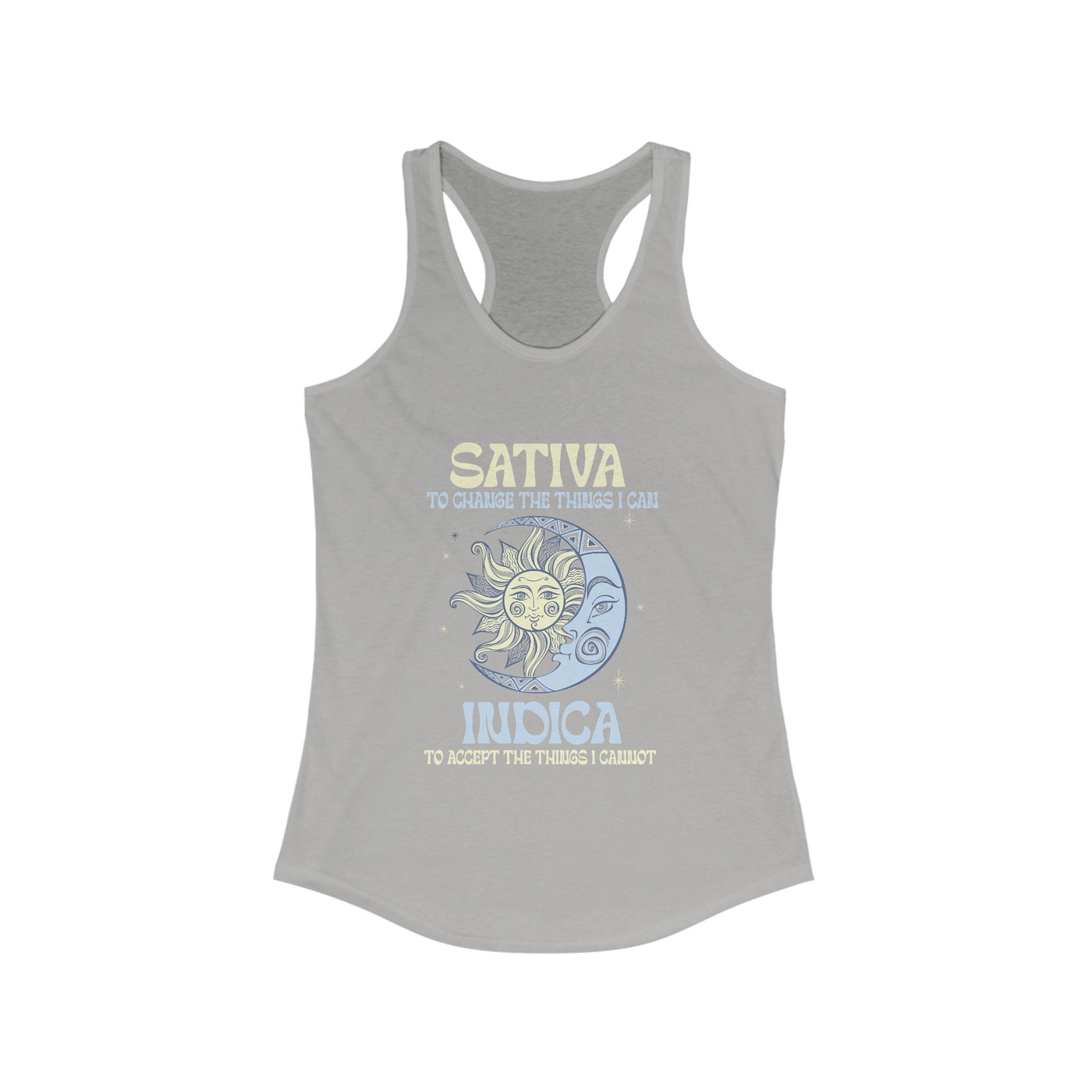 Sativa to change the things Racerback Tank