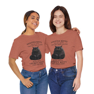 Annoyed Kitty Short Sleeve Tee