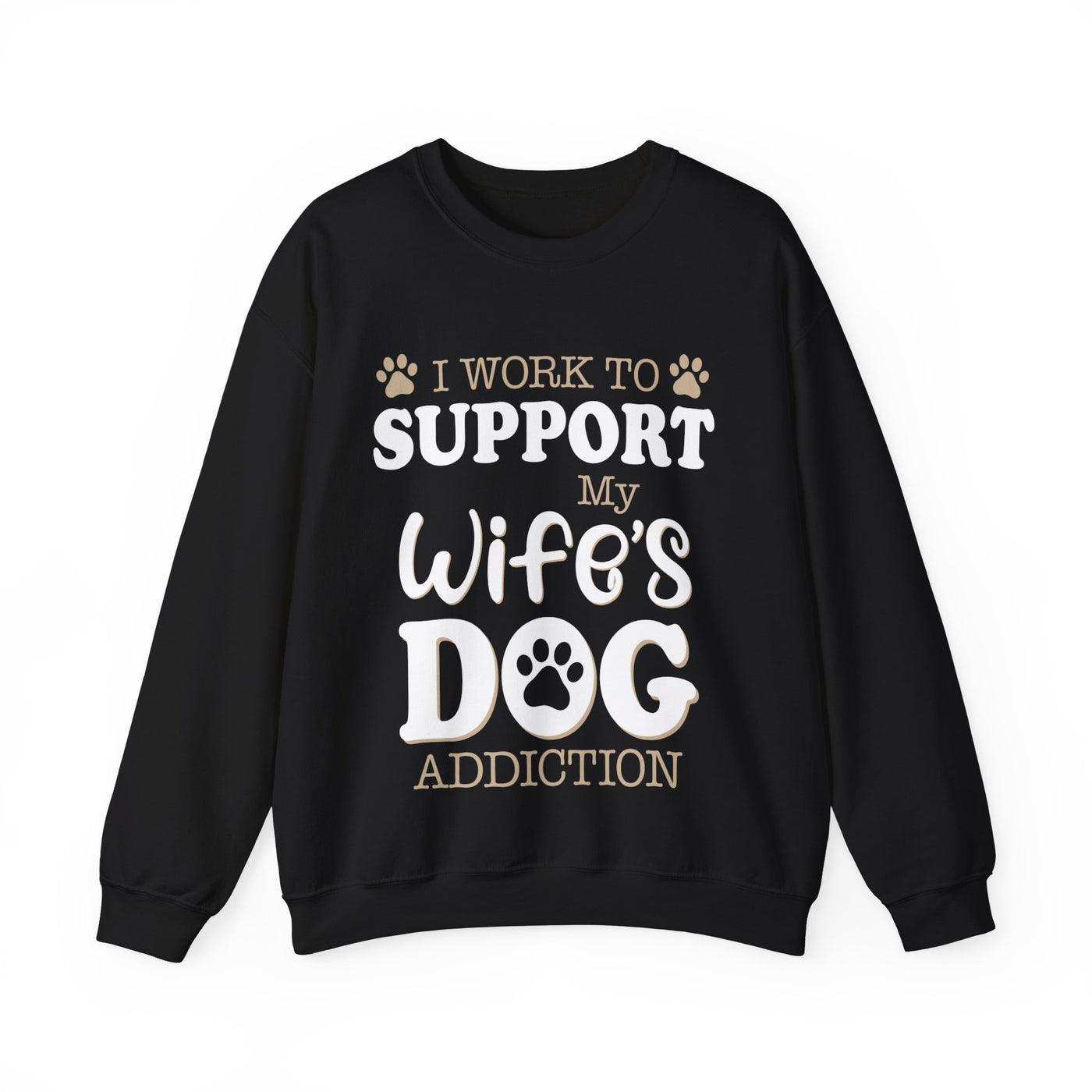 Support  My Wife Dog Crewneck Sweatshirt