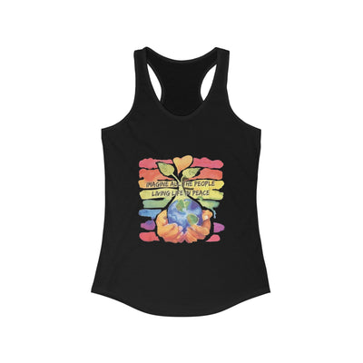 People living life in peace Racerback Tank