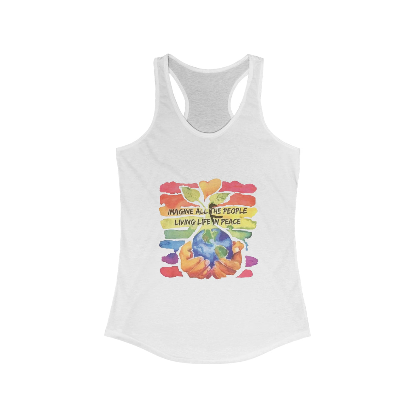 People living life in peace Racerback Tank