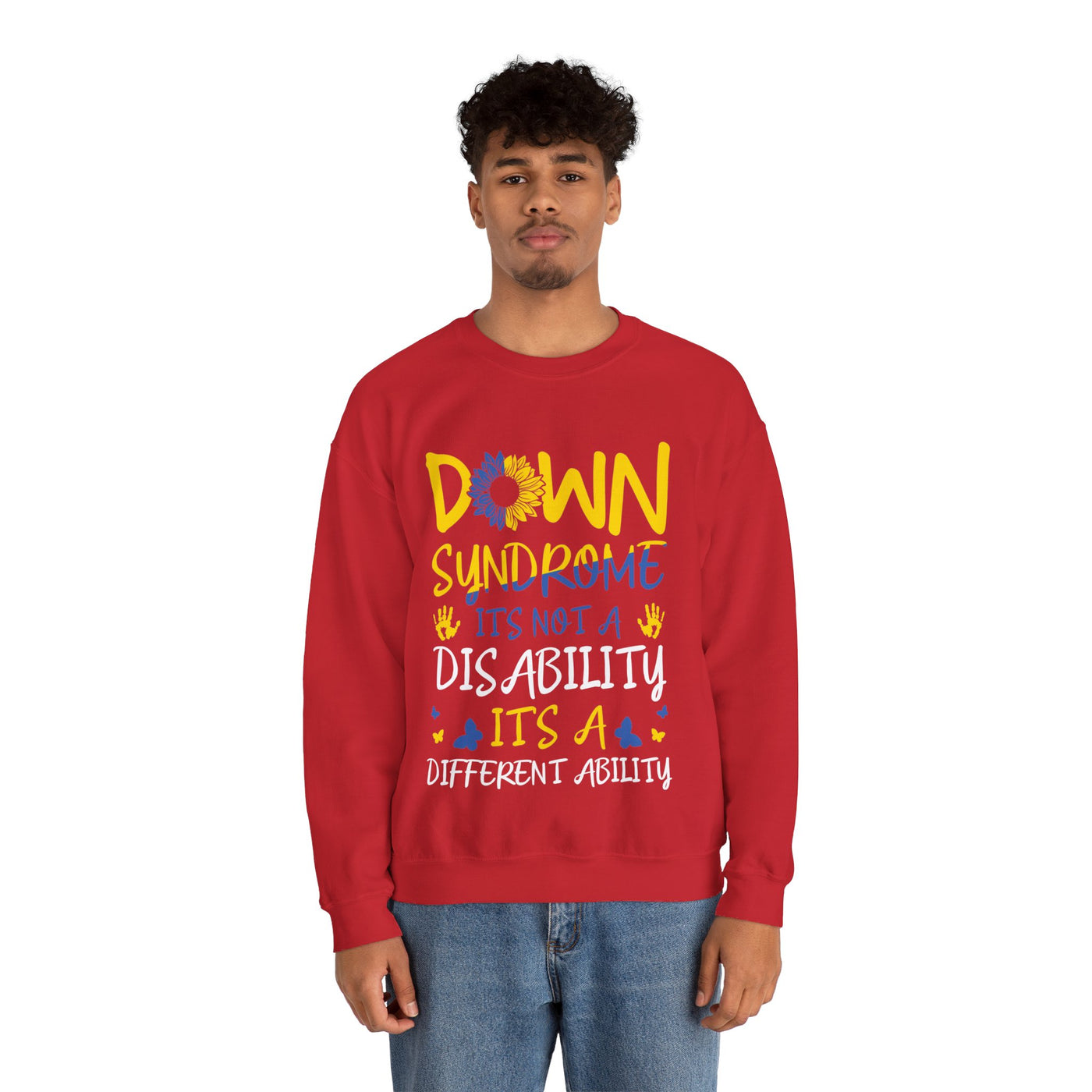 DOWN SUNDROME Crewneck Sweatshirt