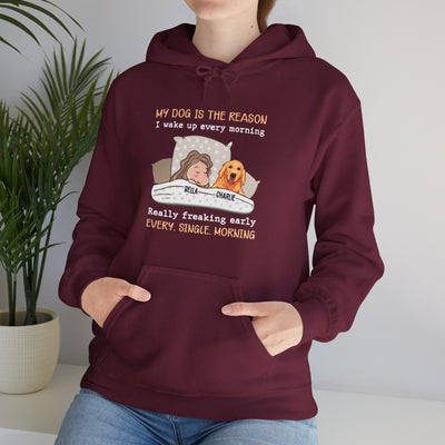 My dog is the reason Hooded Sweatshirt