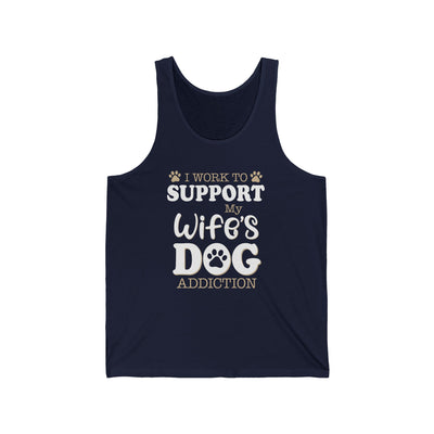 Support  My Wife Dog Jersey Tank