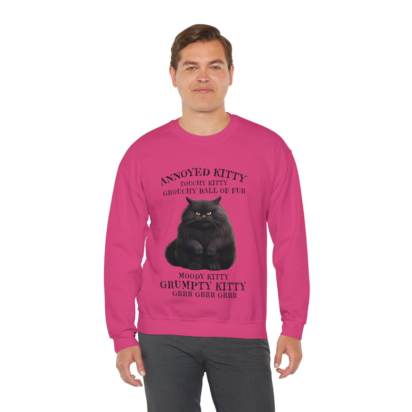 Annoyed Kitty Crewneck Sweatshirt