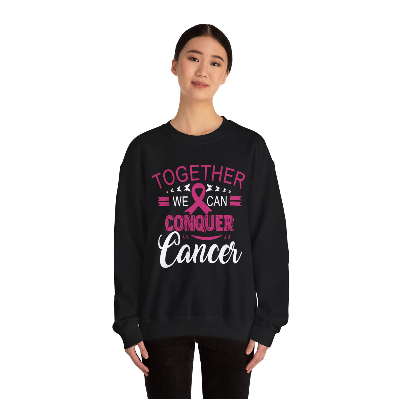 We Can Conquer Short Crewneck Sweatshirt