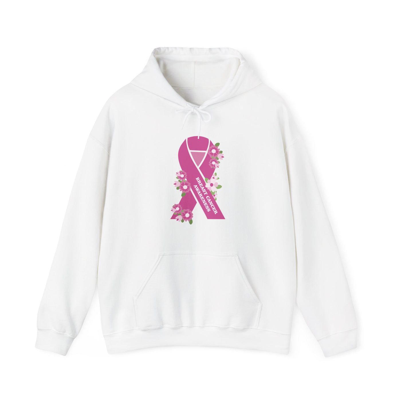 Floral Hope Ribbon Hooded Sweatshirt