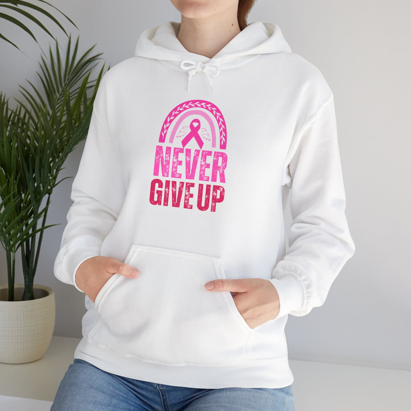 Never Give Up Hooded Sweatshirt