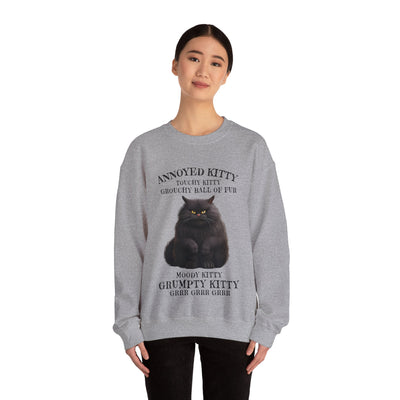 Annoyed Kitty Crewneck Sweatshirt