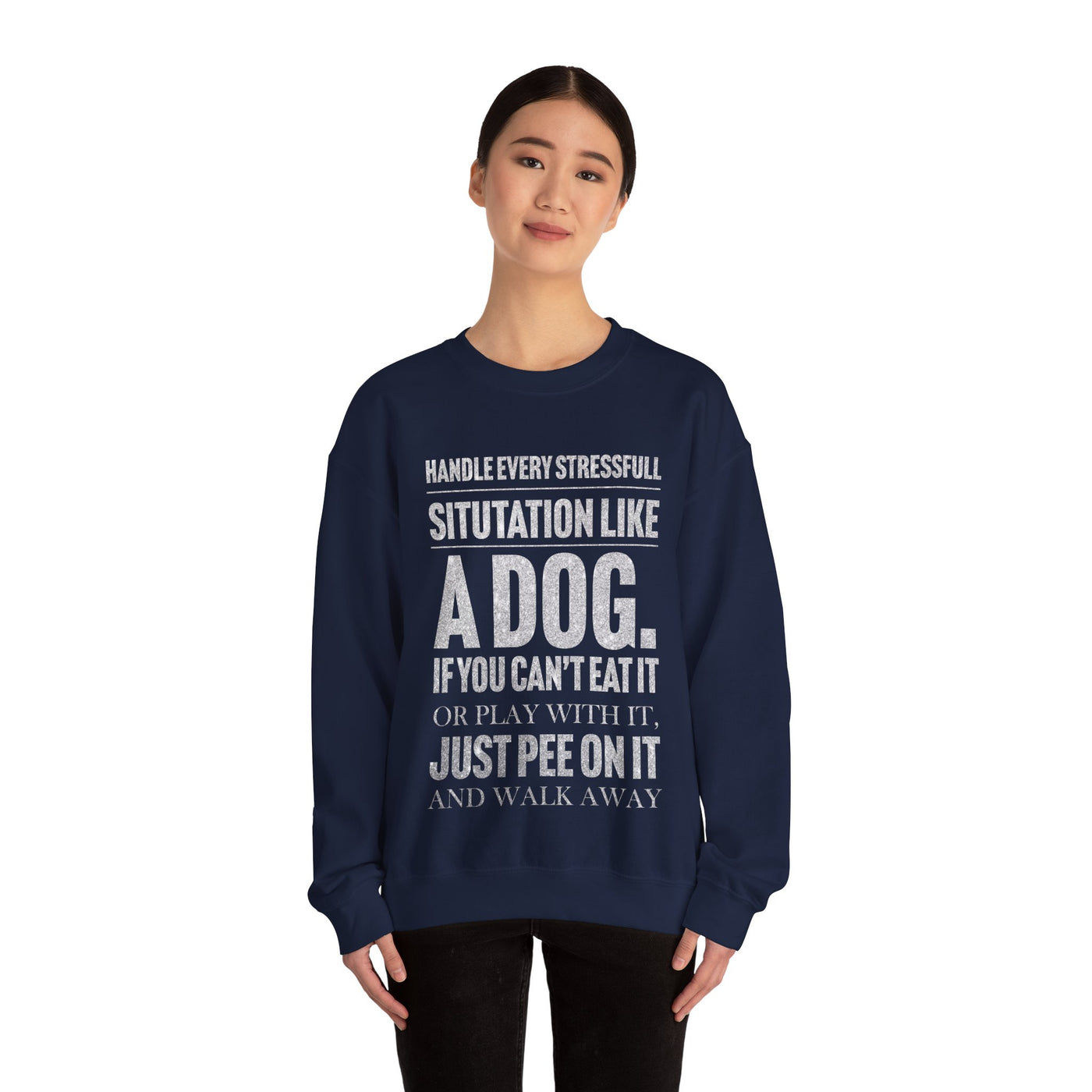 Handle every stressfull Crewneck Sweatshirt