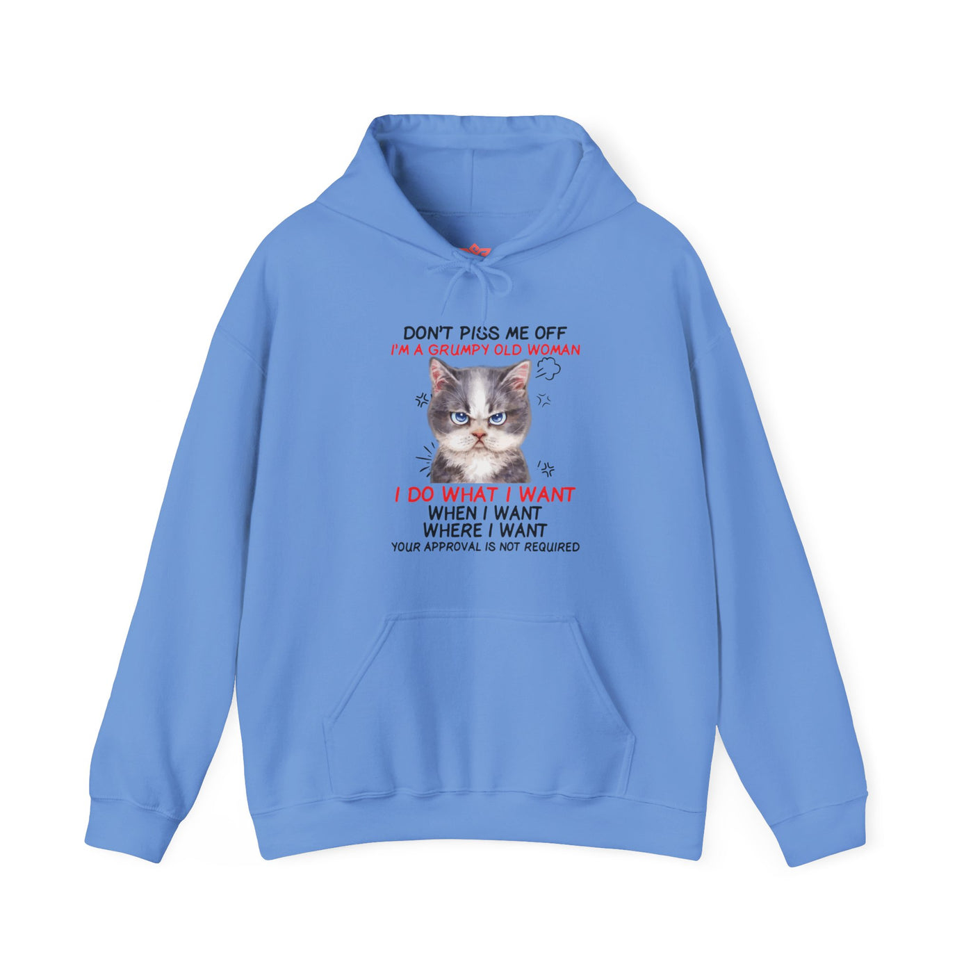 Angry Cat Hooded Sweatshirt