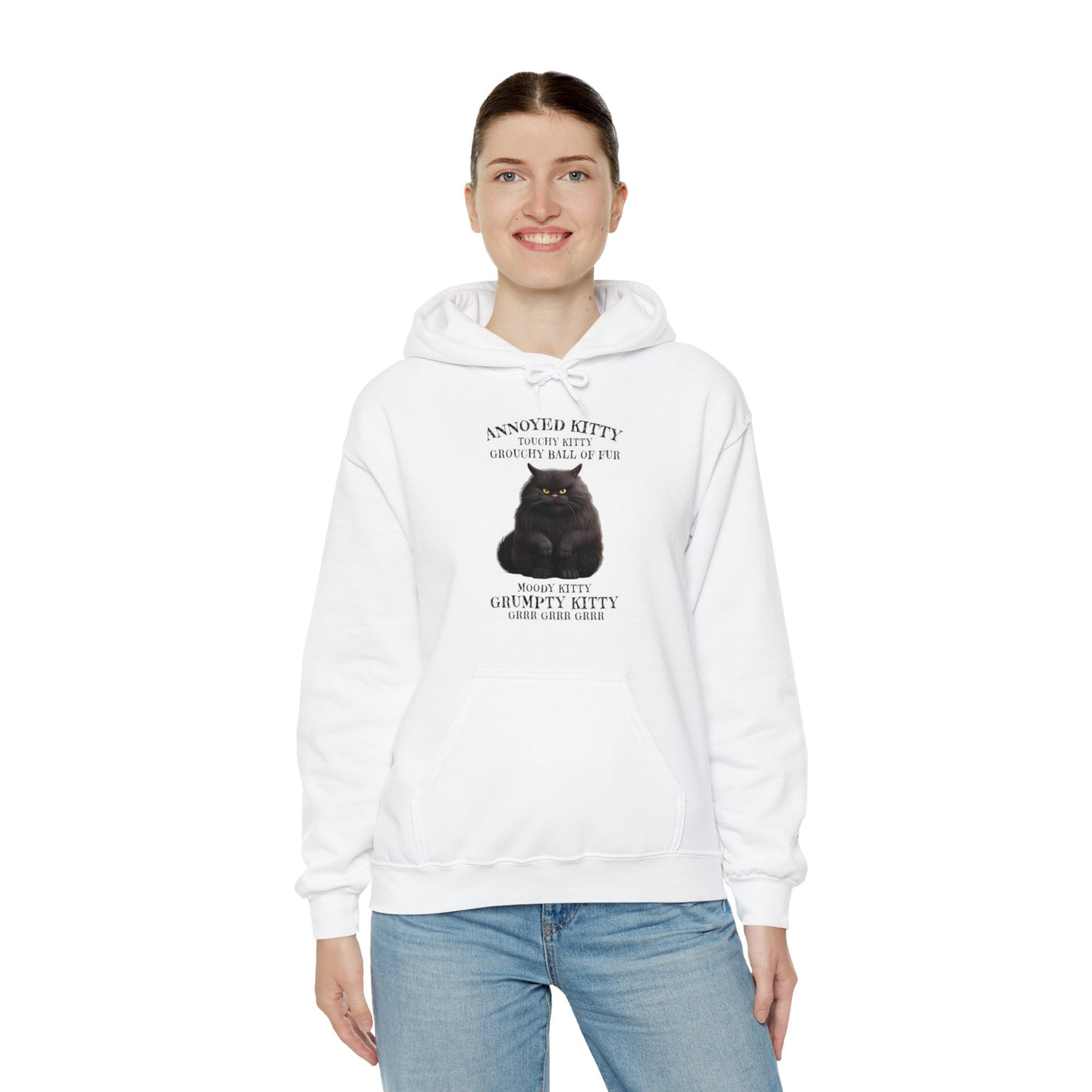 Annoyed Kitty Hooded Sweatshirt