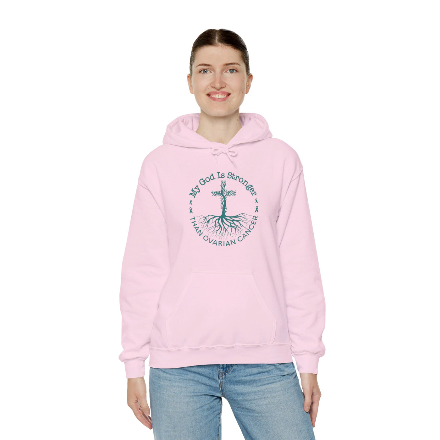 My God Is Stronger Hooded Sweatshirt