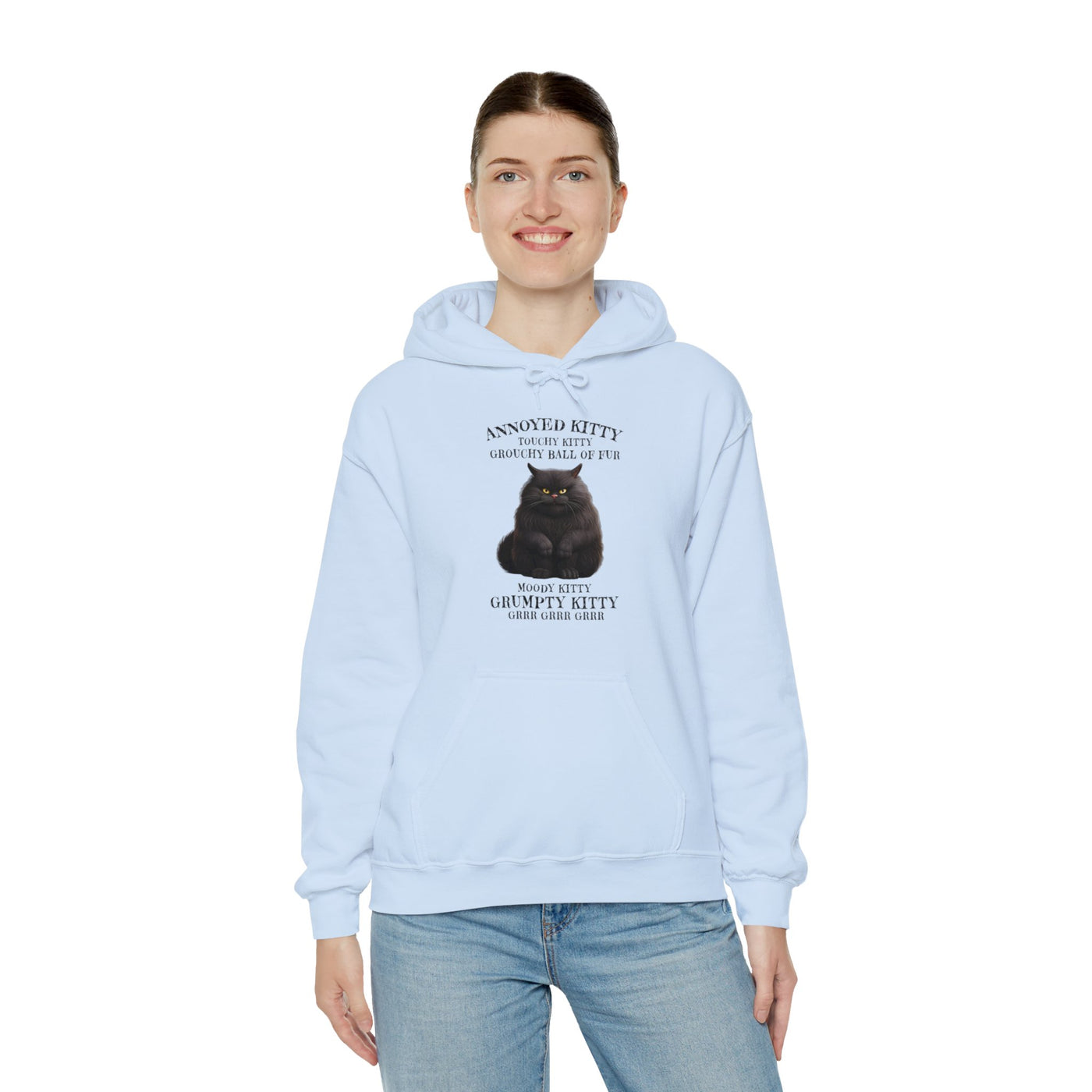 Annoyed Kitty Hooded Sweatshirt