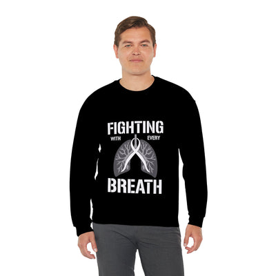 Fighting  With Every Breath Crewneck Sweatshirt