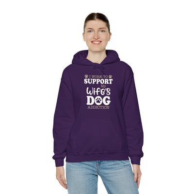 Support  My Wife Dog Hooded Sweatshirt