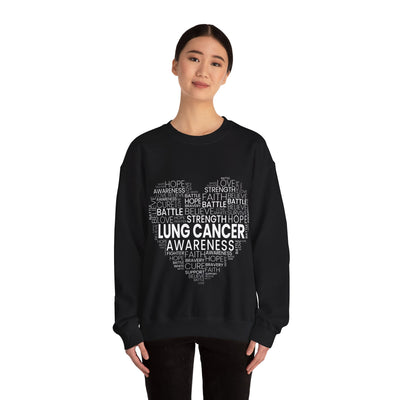 Lung Cancer Awareness Crewneck Sweatshirt